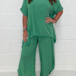 Floaty 2 Piece Sleeved Trouser Set