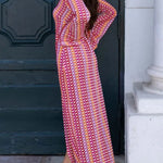 LACE HOLLOWED-OUT V-NECK DRESS