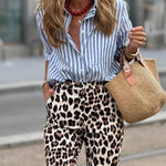 Classic Blue Striped Shirt