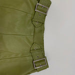 High Waisted Loose Pleated Pockets Split-Joint Pants Trousers