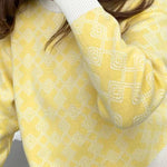 Chic on-trend Jacquard Sweater