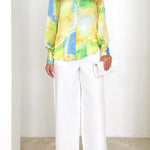Fashionable and versatile long-sleeved simple cardigan shirt