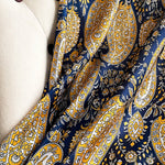Vintage Floral Printed Silk Imitation Scarf