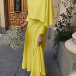 High-Low Loose Asymmetric Printed Split-Joint Skirts Bottoms