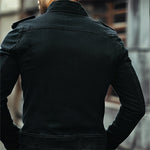 Men's Vintage Stand Collar Denim Jacket