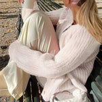 Loose Solid Color Long Sleeve Cardigan Sweater