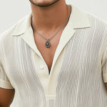 Men's Summer Classic Knitted Breathable V Neck T-Shirt