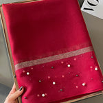 Sun-Protection Beaded See-Through Shawl&Scarf