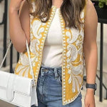 Sleeveless Embroidered Jacket