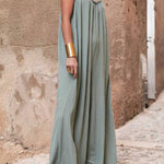 Vacation Casual Suspender Loose Wide Leg Jumpsuit