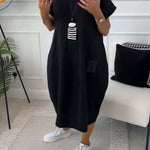 Iris™ | Stylish Short Sleeved Dress