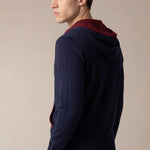 SANTONI CLASSIC HOODIE NAVY
