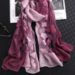 Original Floral Sun-Protection Silk Scarf