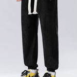 Drawstring Corduroy Joggers