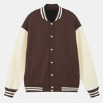 Jersey Contrast Preppy Jacket