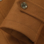 Double Layer Detachable Neck Woolen Coat
