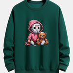 Halloween Bear Print Relax Fit Sweatshirt