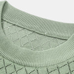 Diamond Open Knit T-Shirt