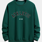 Athletic Print Relax Fit Sweatshirt