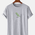 Cute Cartoon Dinosaur Print T-Shirt