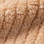 Teddy Fleece Stripe Kangaroo Pocket Hoodie