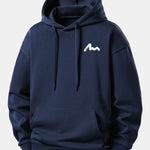 Letter Print Relax Fit Hoodie