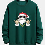 Hip Hop Santa Print Relax Fit Sweatshirt