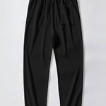 Muscle Fit Ribbed Arc Hem T-Shirt & Straight Leg Ribbed Pants