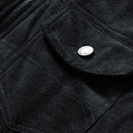 Regular Fit Teddy Lined Faux Suede Jacket