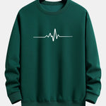 Heartbeat Print Relax Fit Sweatshirt