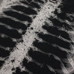 Oversize Skeleton Print Waffle T-Shirt