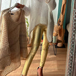 V Neck Dolman Sleeves Irregular Casual Sweater