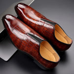 Salvatore Embossed Leather Loafers