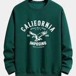 California Eagle Print Relax Fit Sweatshirt