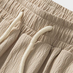 Crinkle Textured Straight Leg Pants