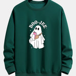 BOO JEE Ghost Print Relax Fit Sweatshirt