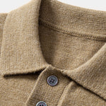 Polo Collar Pullover Sweater