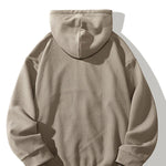 Relaxed Waffle Zip Hoodie