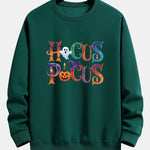 Halloween Hocus Pocus Print Relax Fit Sweatshirt
