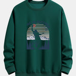 Jesus Plays Basketball Print Relax Fit Sweatshirt