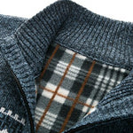 Geometry Zip Up Sweater