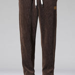 Bear In Leather Jacket Print Relax Fit Hoodie & Straight Leg Corduroy Pants
