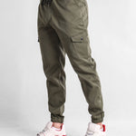 Camouflage Dissolving Bear Print Relax Fit Sweatshirt & Chino Cargo Jogger Pants