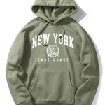 New York East Coast Print Hoodie