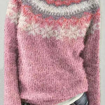 Margovil Vintage Crewneck Unique Print Cozy Sweater(in 3 Patterns)