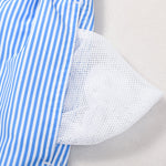3 Pieces Vertical Striped Drawstring Swim Shorts