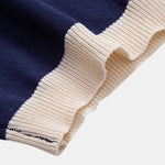 Striped Knitted Polo Shirt & Slim Fit Tapered Trousers