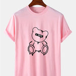 Melting Bear Print T-Shirt