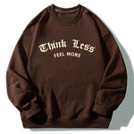 Slogan Rose Back Print Relaxed Sweatshirt