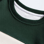 Relax Fit Color Block Crew Neck Sweatshirt
